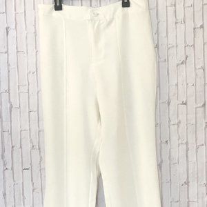 Haute Monde Trousers Womens Medium White High Waist Flare Pants‎